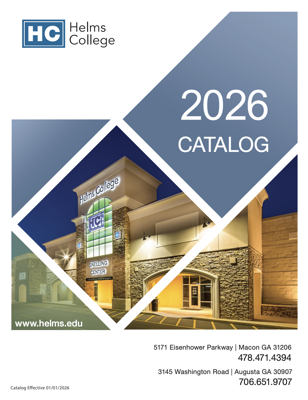 Helms College 2026 catalog